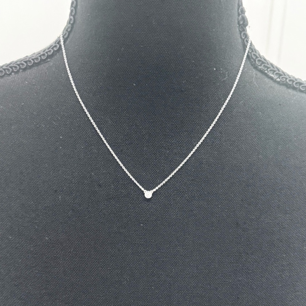 Tiffany & Co Silver Diamonds by the Yard Necklace